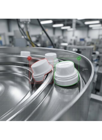 Колпак d65 застревает в вибробункере: геометрический допуск как условие бесперебойной укупорки