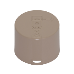 Колпачок d 65 траншея PANTONE 16-1109 матовый под отвертку 2