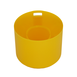 Колпачок d 65 желтый RAL 1023 матовый под отвертку 2