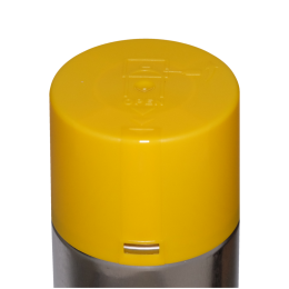 Колпачок d 65 желтый RAL 1023 матовый под отвертку 2
